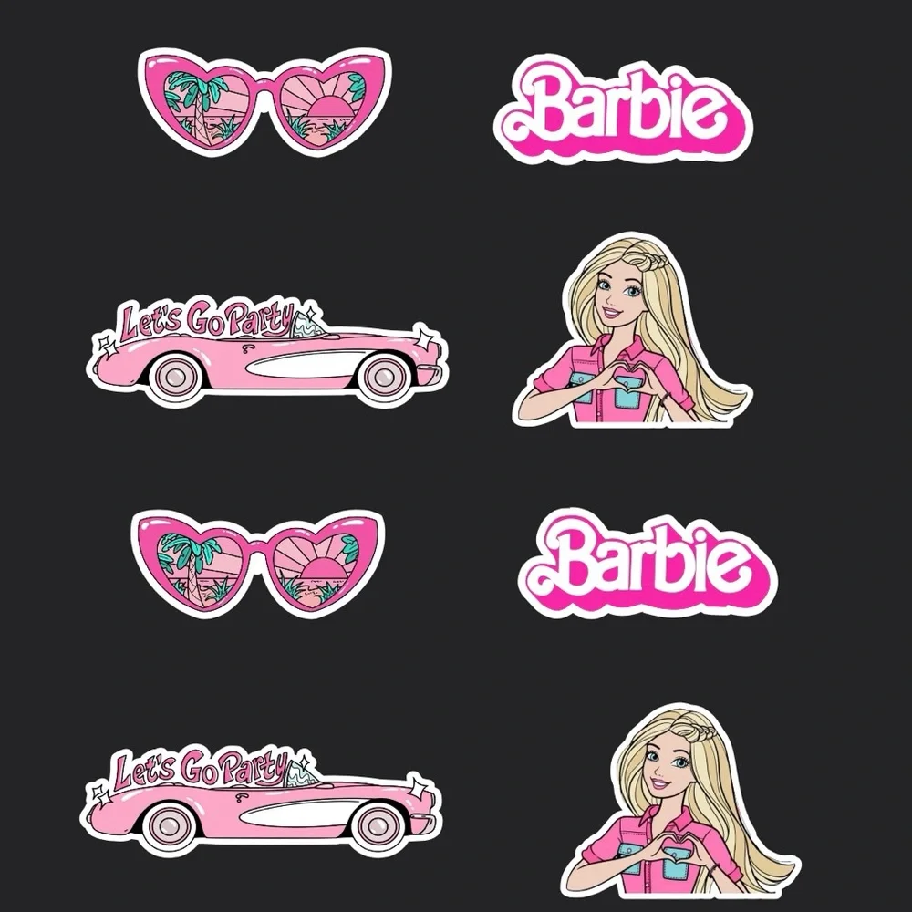 Barbie birthday cupcake toppers